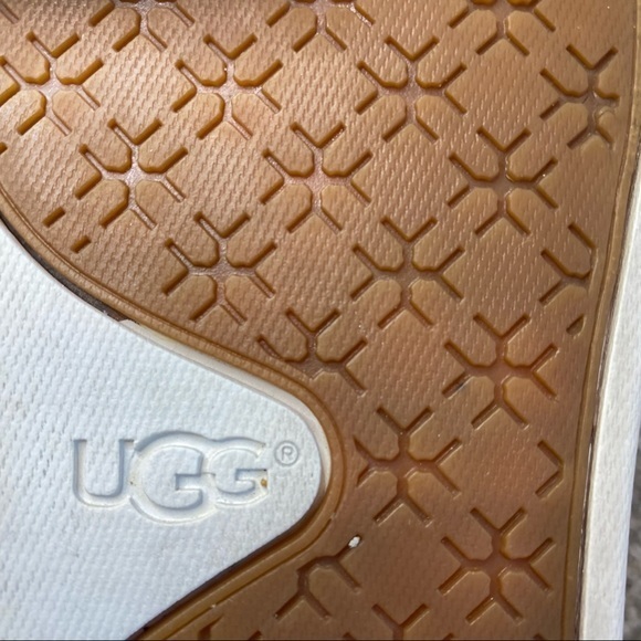 UGG Sammy Sneaker WHITE RIB KNIT 8.5 - Picture 9 of 10
